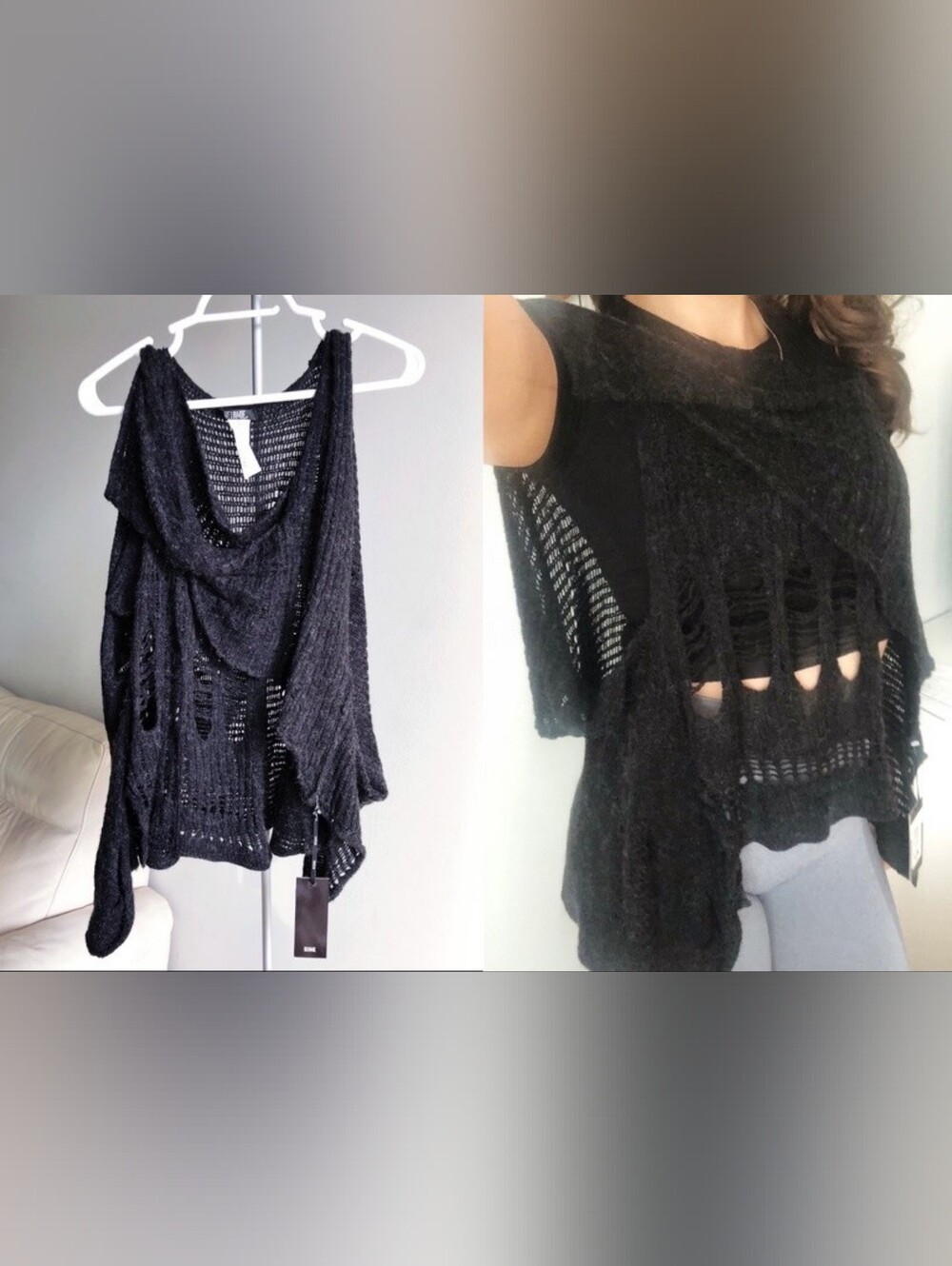 BNWT - Belamie - (Size S) Women's Charcoal Grey Sleeveless Pullover Sweater